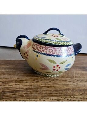 Temp-tations "Old World" 16 oz Blue Chicken Ovenware KFI-722033